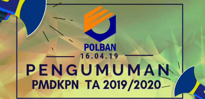 PENGUMUMAN PMDKPN-POLBAN TA 2019/2020