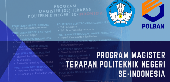 Program Magister (S2) Terapan Politeknik Se-Indonesia : Vokasi Kuat Menguatkan Indonesia