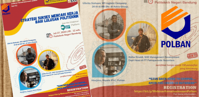 Webinar : Strategi Sukses Mencari Pekerjaan Bagi Lulusan Politeknik