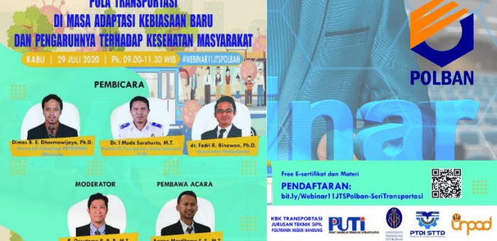 Webinar : Pola Transportasi Di Masa Adaptasi Kebiasaan Baru dan Pengaruhnya Terhadap Kesehatan Masyarakat