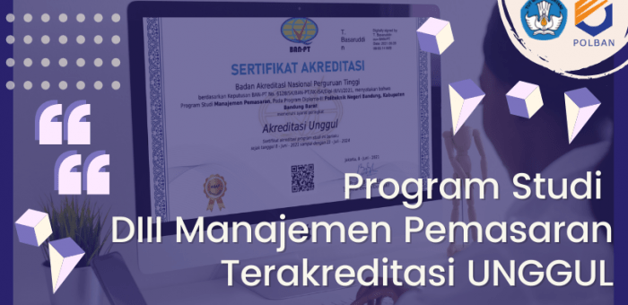 Program Studi D3 Manajemen Pemasaran Terakreditasi UNGGUL