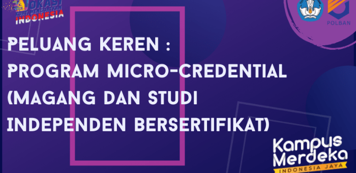 Peluang Keren : Program Micro-Credential (Magang dan Studi Independen Bersertifikat)