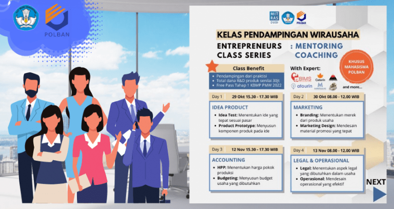Kelas Pendampingan Wirausaha POLBAN