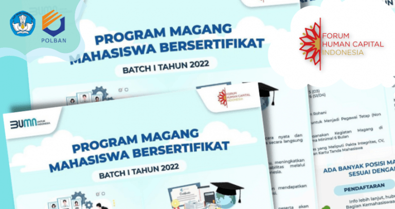 Pendaftaran Program Magang Mahasiswa Bersertifikat (PMMB) Batch 1 Tahun 2022