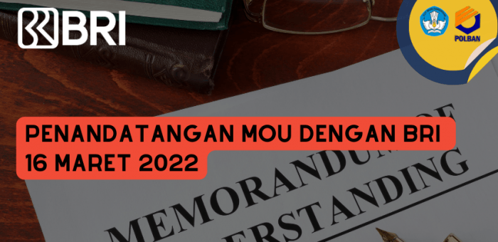 Penandatanganan MOU dengan BRI