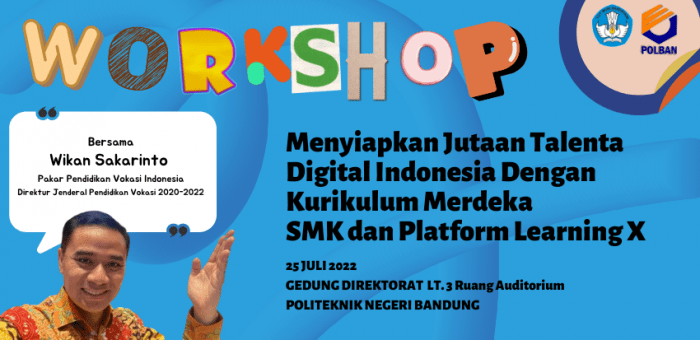 Platform Learning-X, Politeknik Negeri Bandung Dukung Cetak Jutaan Talenta Digital Berkualitas