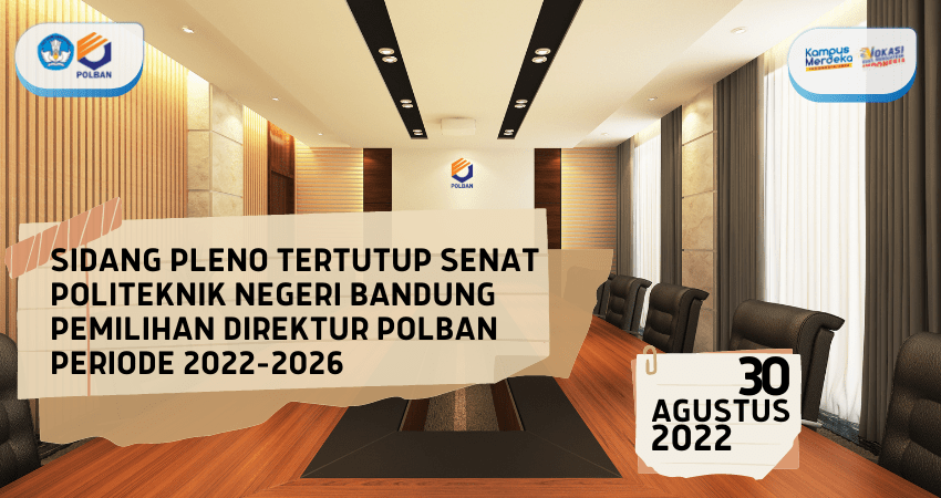 sidang pleno tertutup senat polban untuk pemilihan direktur masa bakti 2022-2026