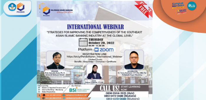 20 Oktober 2022 : International Webinar “Strategies For Improving The Competitiveness…”