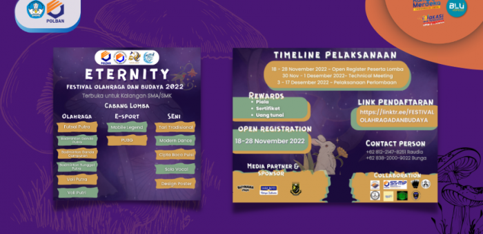 ETERNITY : Festival Olahraga dan Budaya