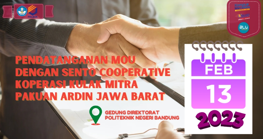 MOU sento cooperative koperasi kulak mitra pakuan ardin jabar