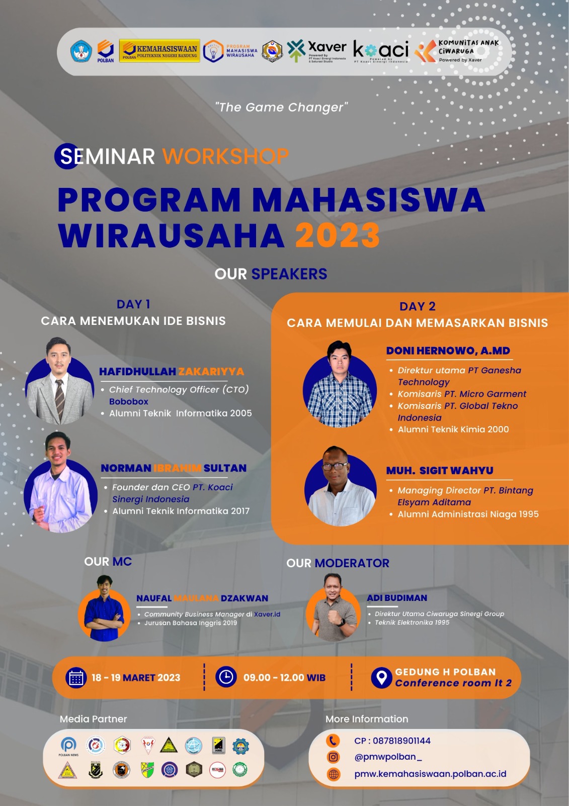 workshop pmw 2023 18 -19 maret 2023