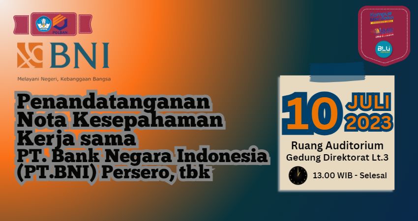 penandatanganan nota kesepahaman bni-polban