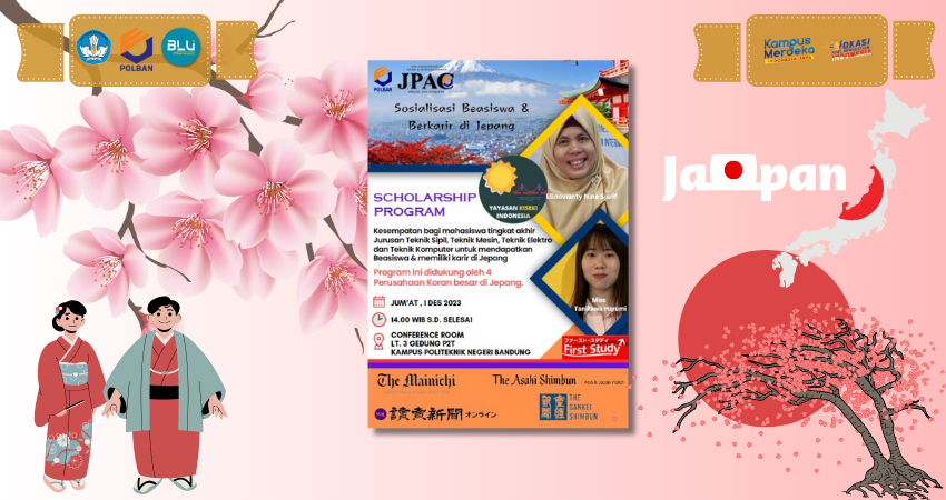 1 Desember 2023 : Sosialisasi Beasiswa dan Karir di Jepang