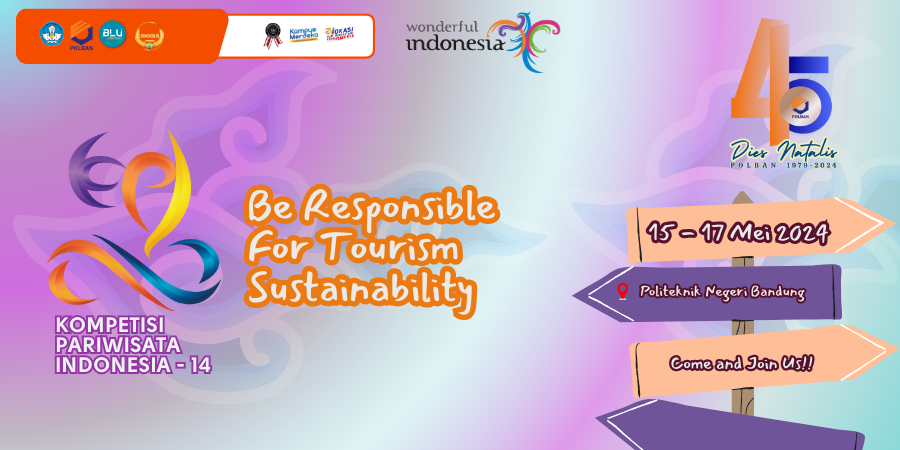 15-17 Mei 2024 : Kompetisi Pariwisata Indonesia ke-14