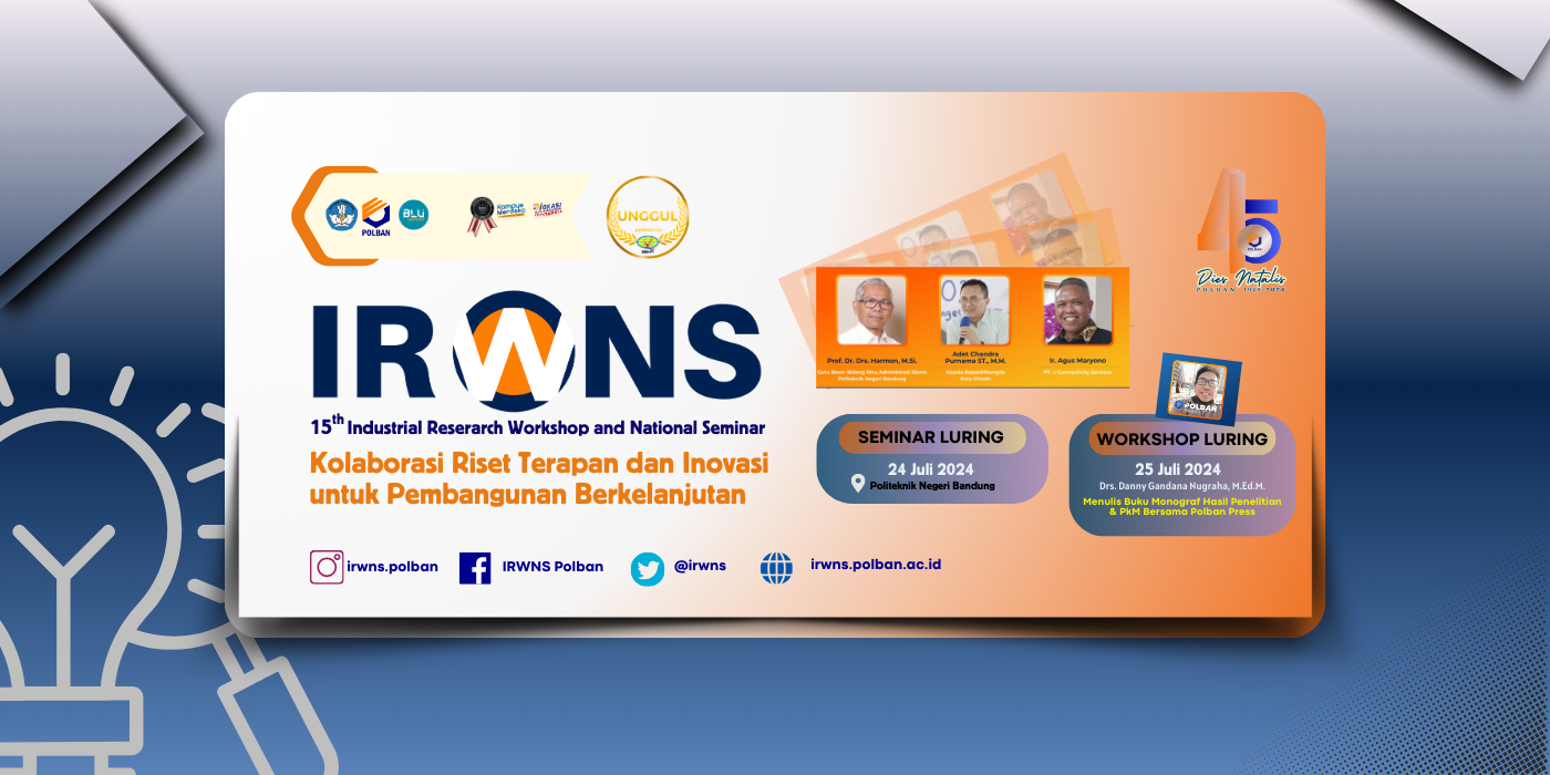 Call for Paper!! International Research Workshop and National Seminar (IRWNS) ke-15 Polban