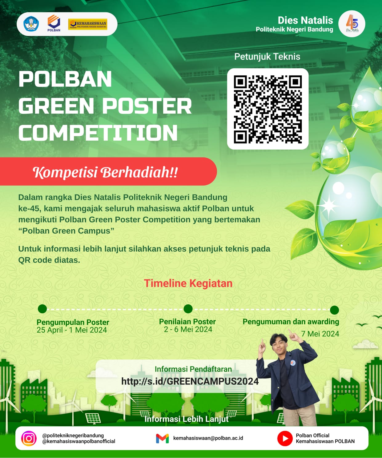 lomba poster dies natalis polban 45