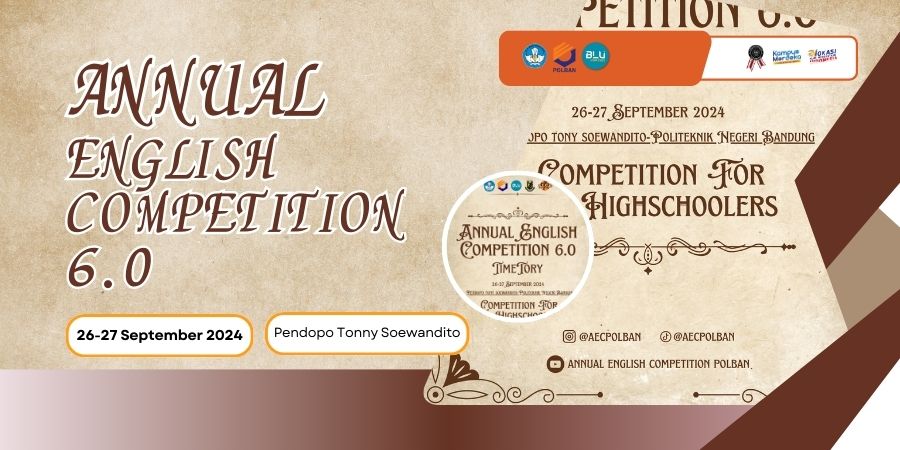 26-27 September 2024 : Annual English Competition 6.0 Polban
