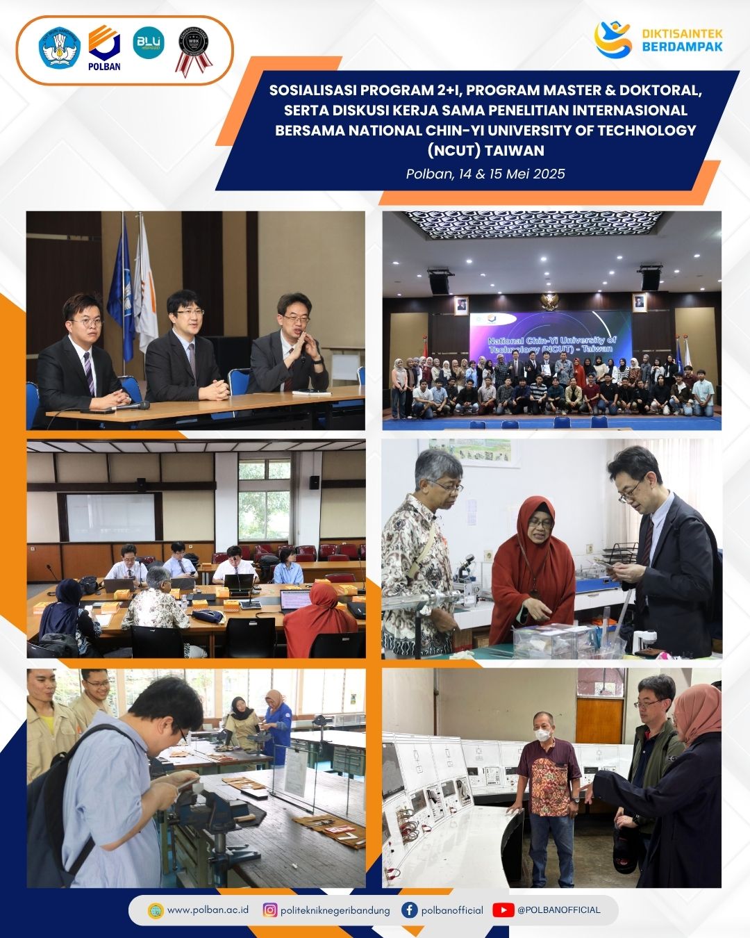 sosialisasi program master dokr dan 2+1 NCUT taiwan