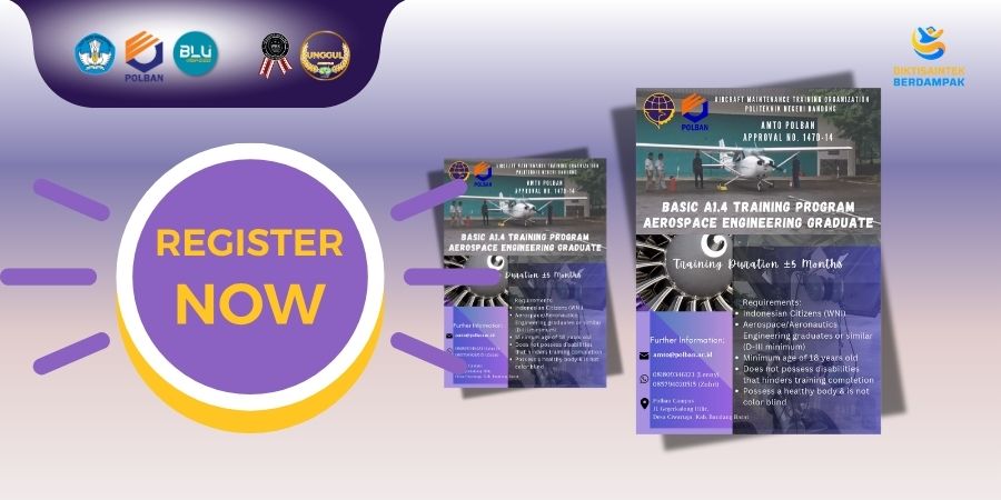 OPEN REGISTRATION :  AMTO Polban – Basic A1.4 Training Program Aerospace Engineering Graduate