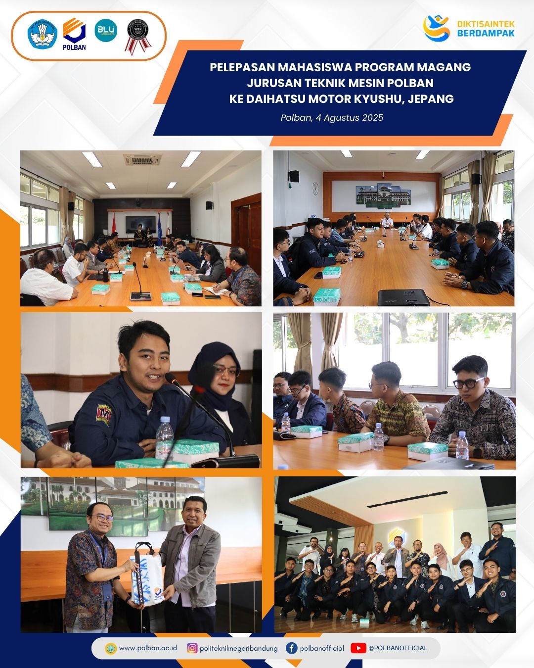 pelepasan mahasiswa magang jepang 4 agustus