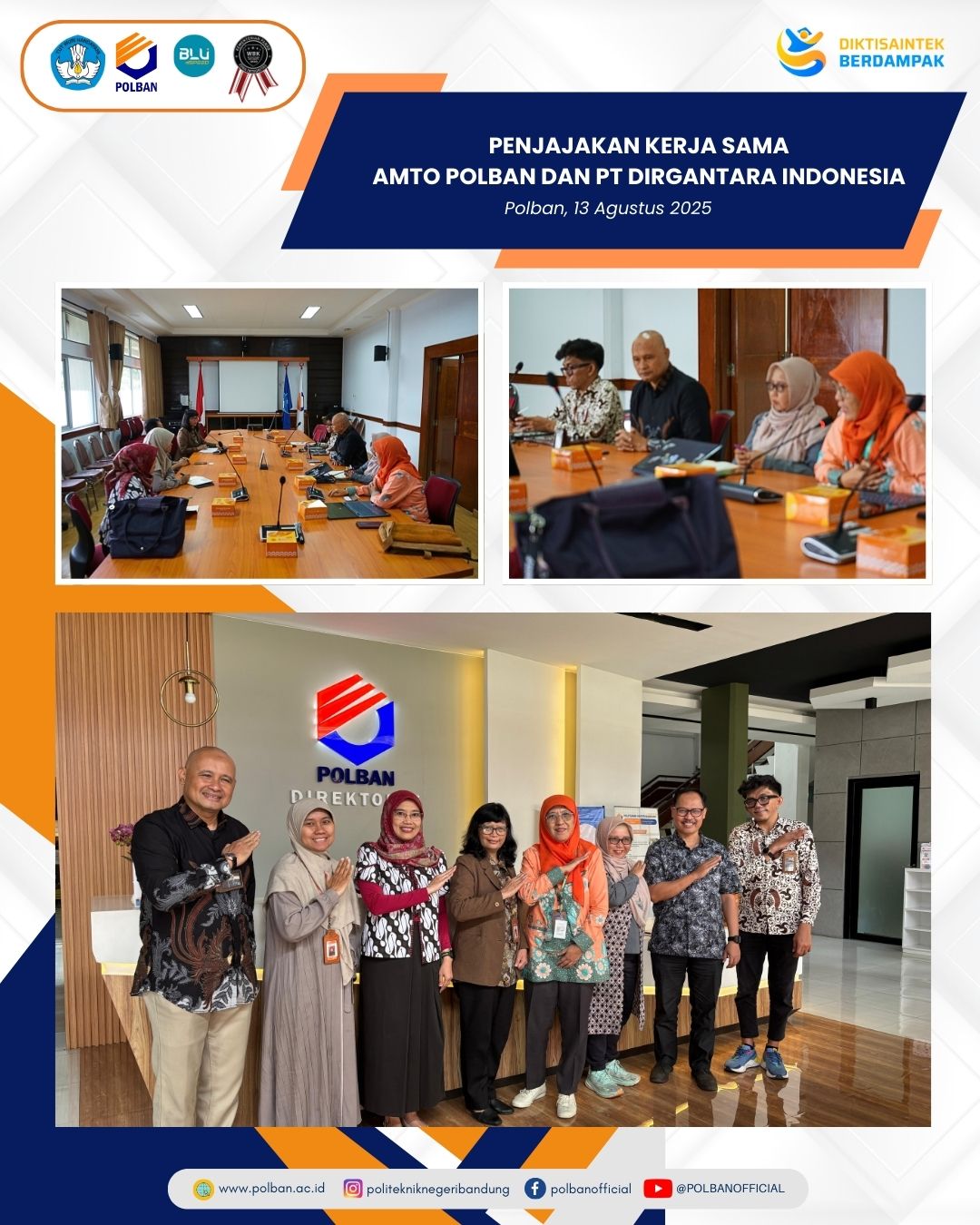 penjajakan kerja sama amto polban dan pt dirgantara indonesia