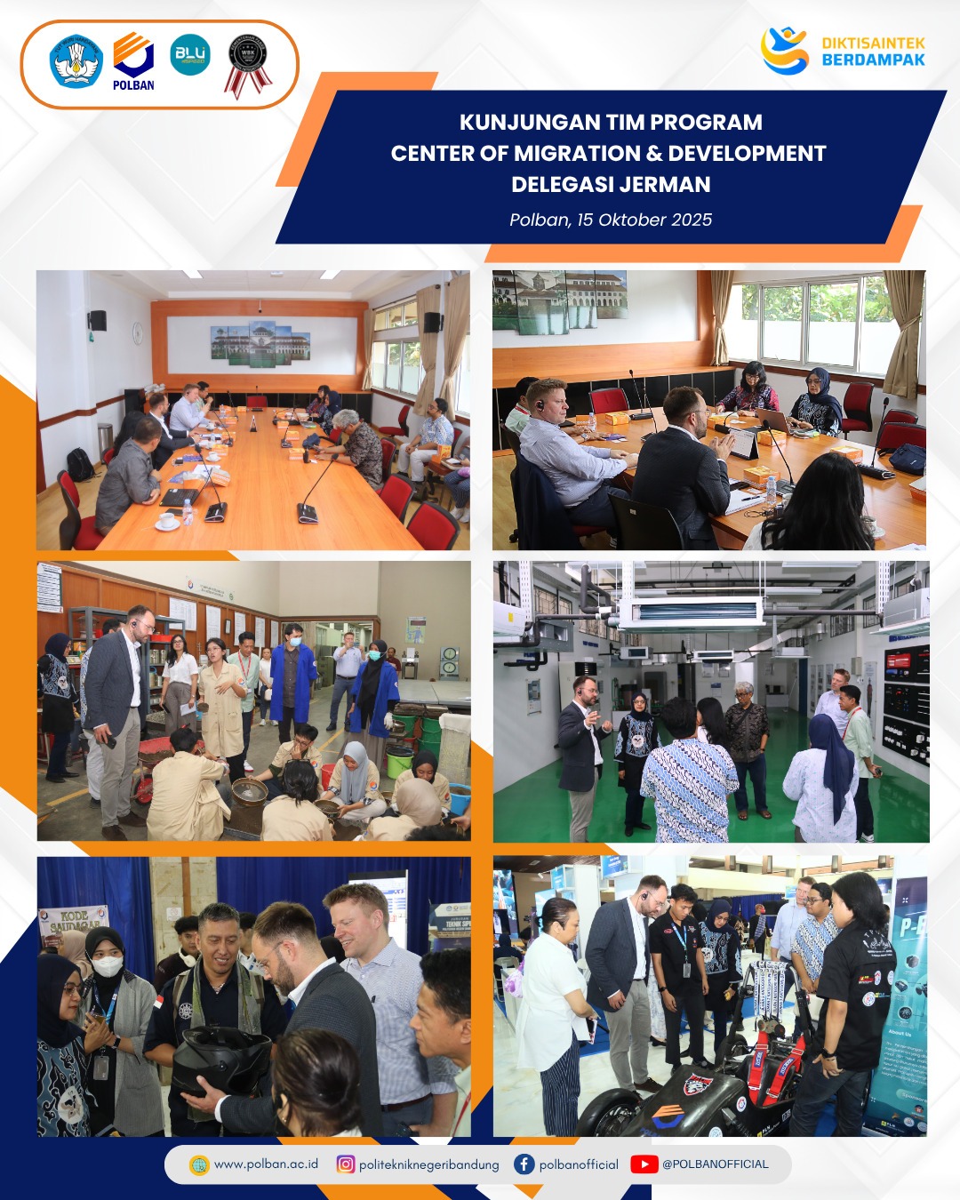 kunjungan tim program center of migration dan delegasi jerman 15 oktober