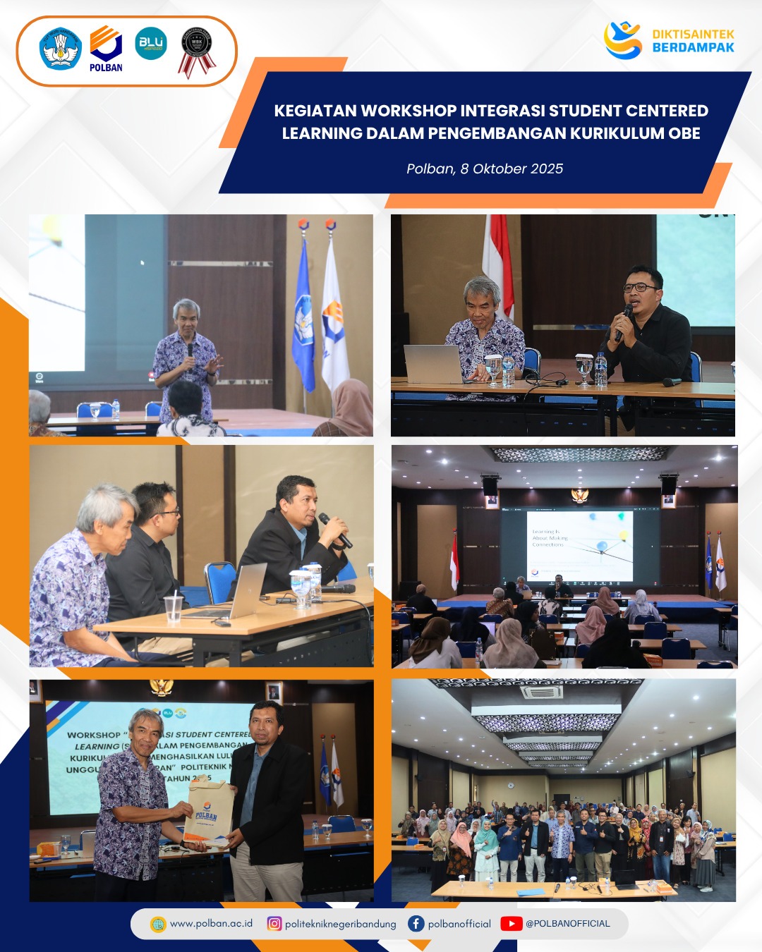 workshop integrasi student centered learning dalam pengembangan kurikulum obe 8 oktober