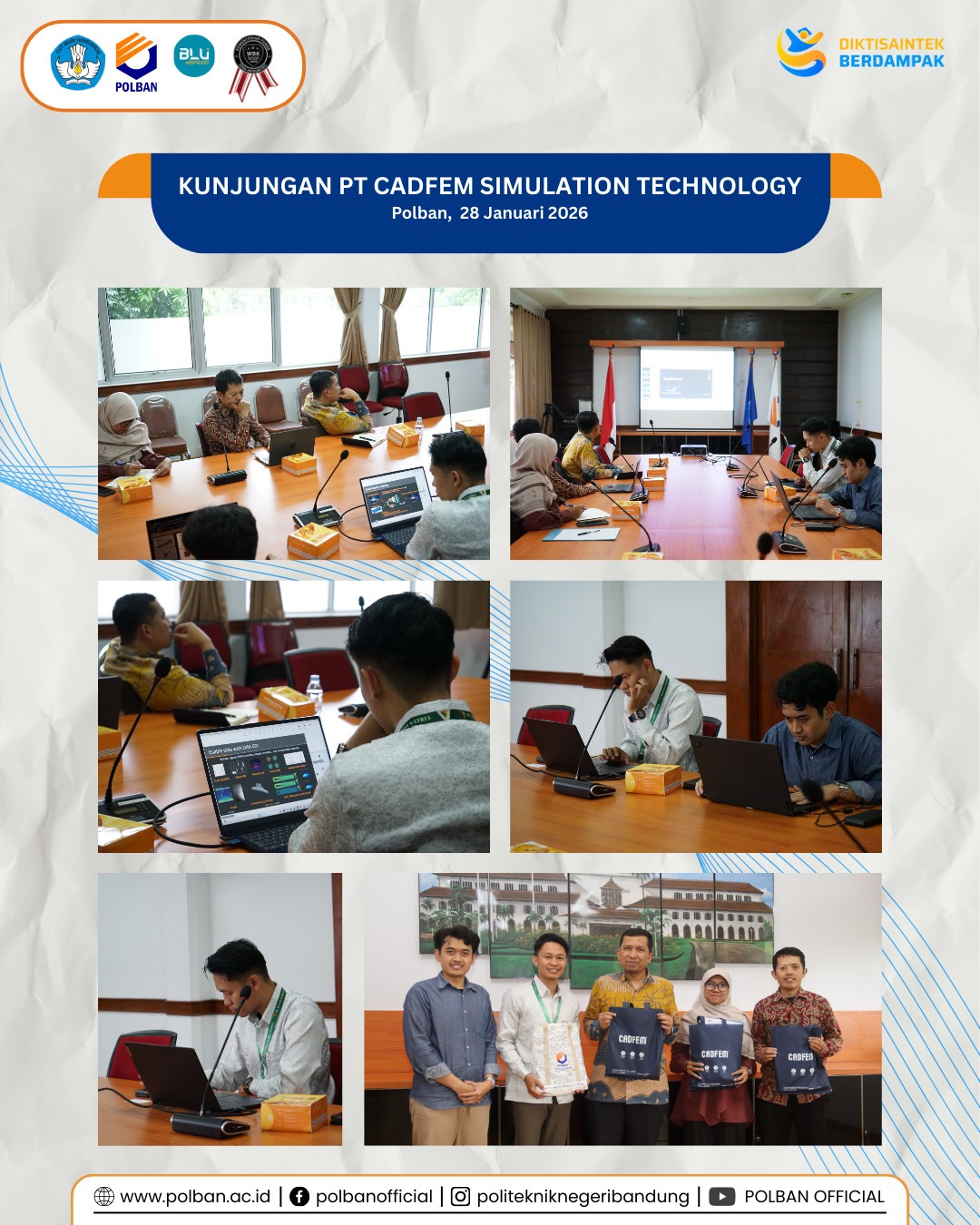 kunjungan cadfem simulation tech 28 jan