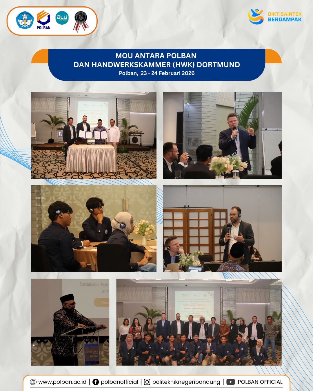 mou Polban dengan HWK dortmund 23 feb