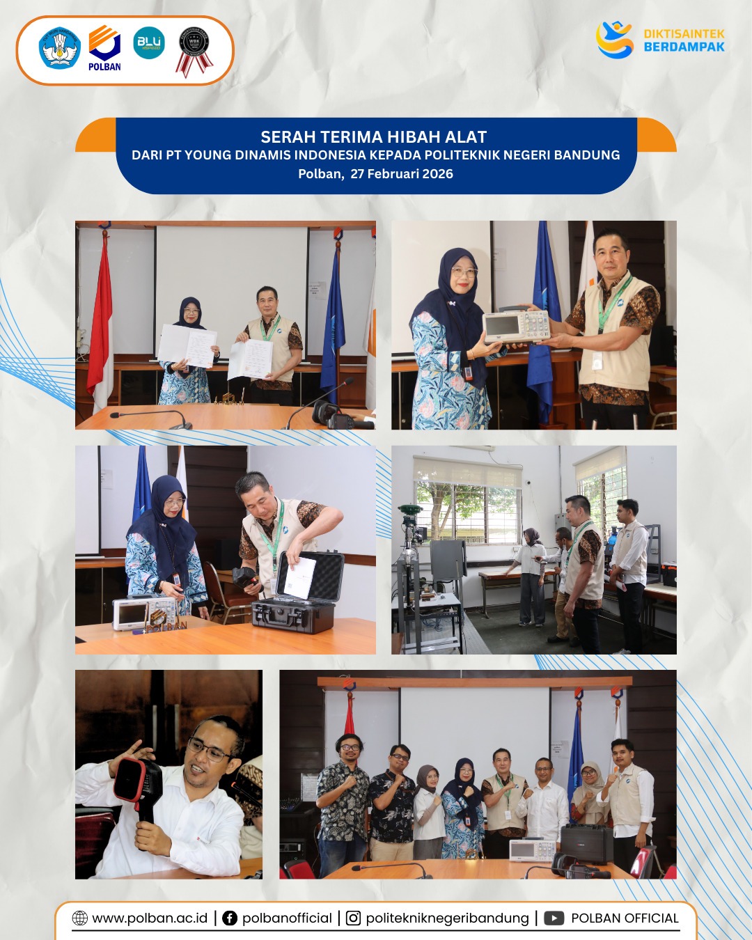 serah terima hibah alat dari pt youn dinamis indonesia 27 feb