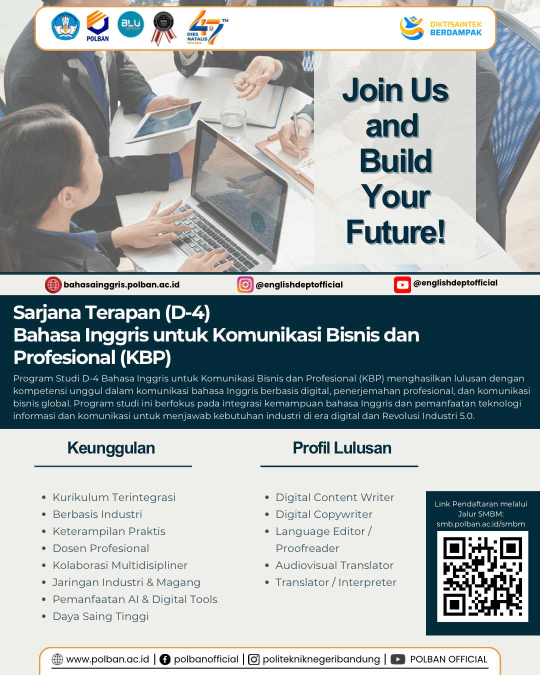 bahasa inggris untuk kbp polban
