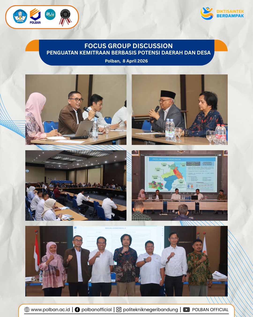 FGD penguatan kemitraan berbasis potensi daerah dan desa 8 april
