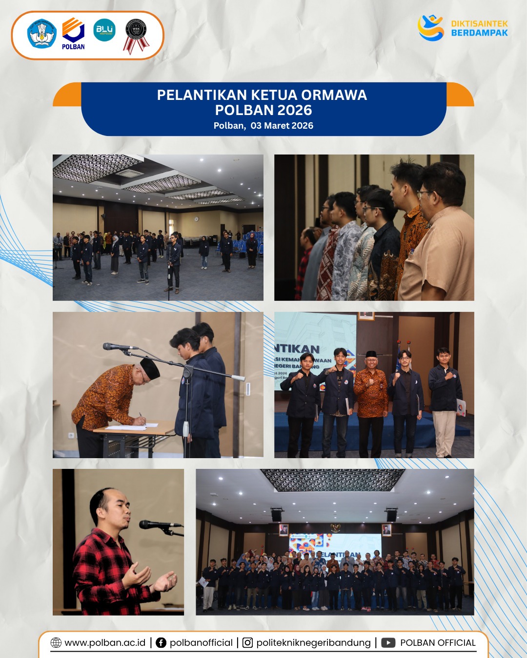 pelantikan ketua ormawa 3 maret
