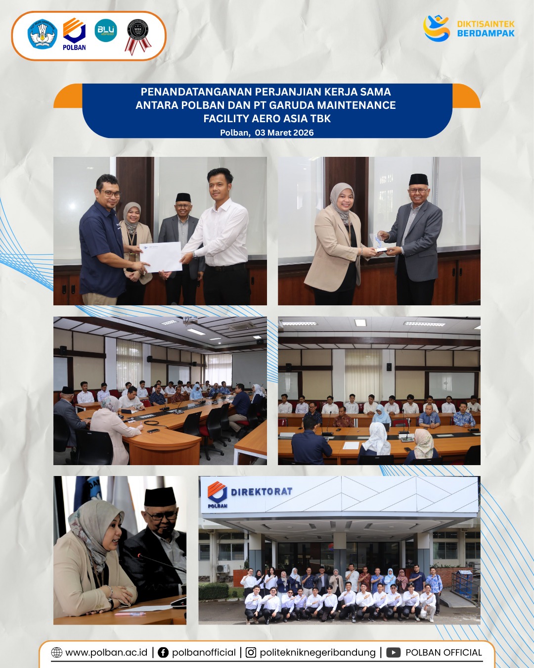 penandatanganan pks polban dan gmf aero