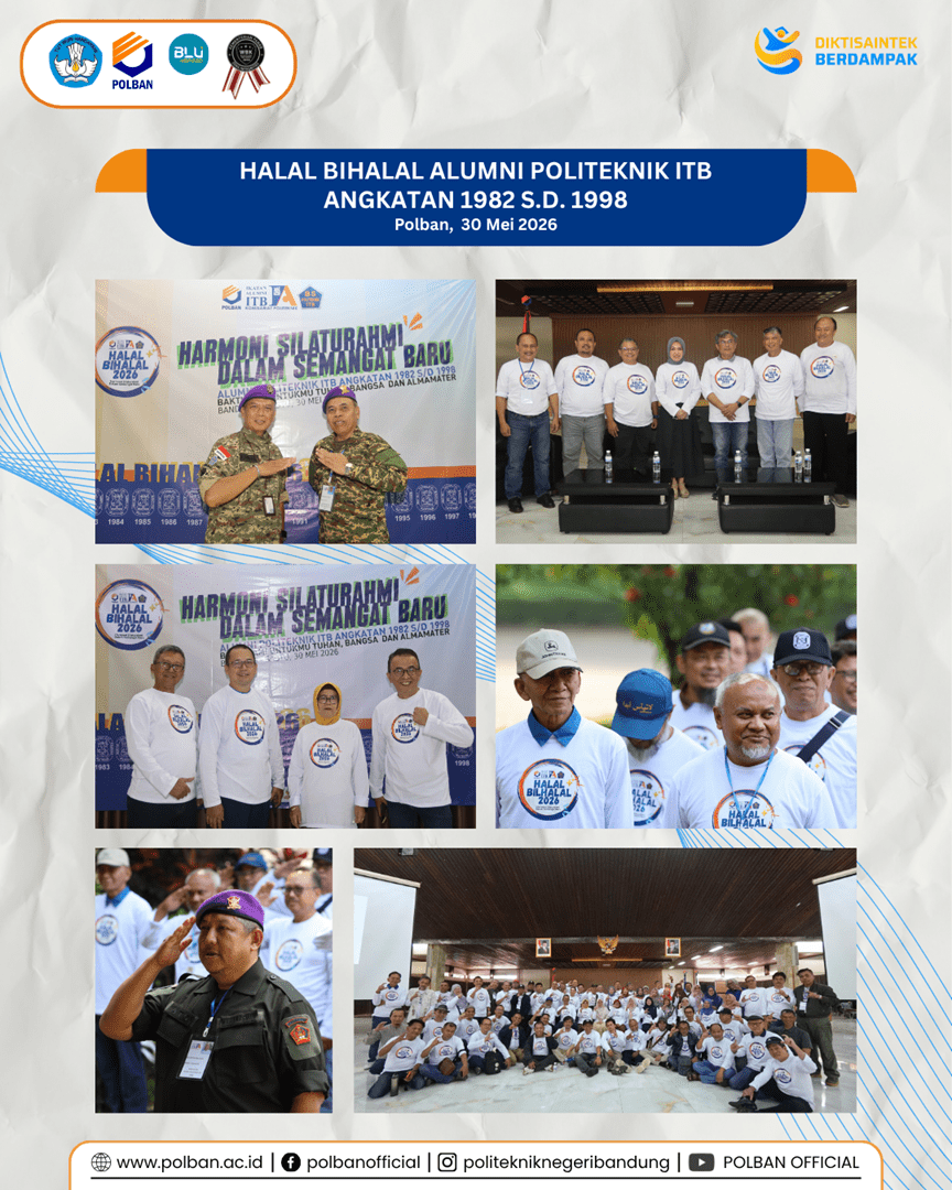 30 Mei 2026 Halal Bihalal Alumni Poltek ITB angkatan 1982 1998