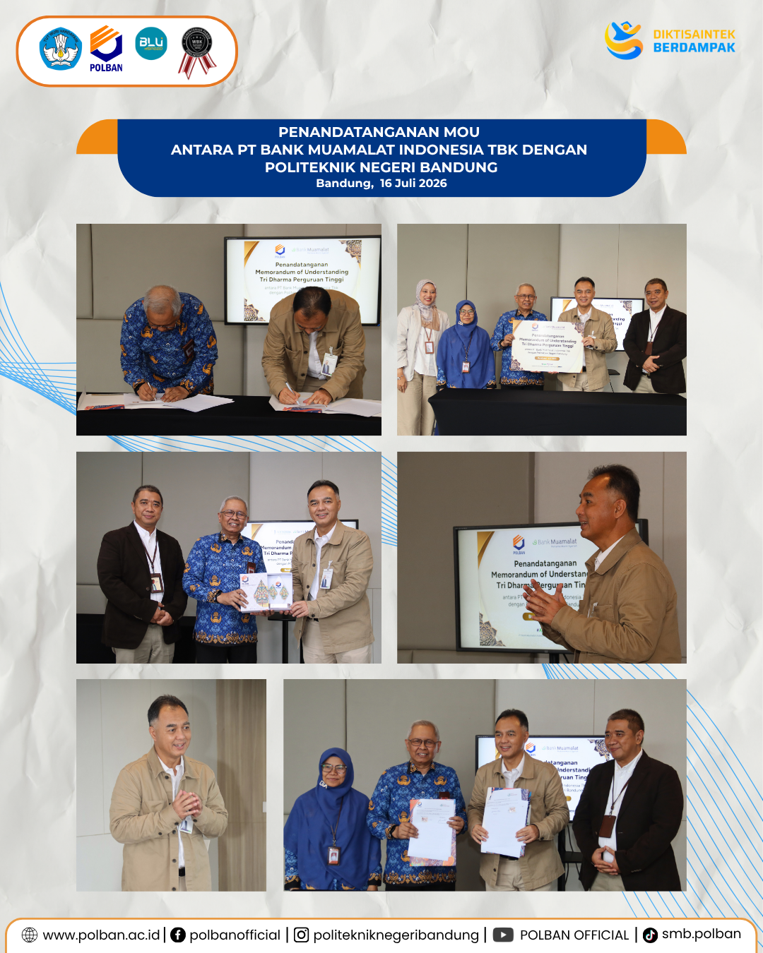 16 Juli 2026 Penandatanganan MoU PT Bank Muamalat dengan Polban (1)