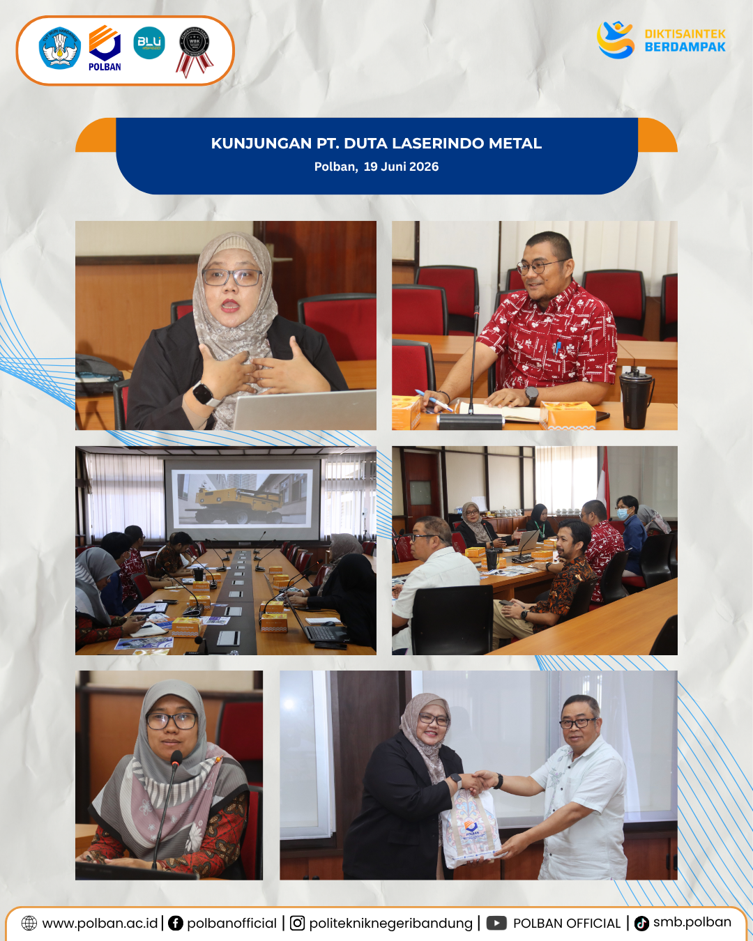 19 Juni Kunjungan PT Duta Laserindo