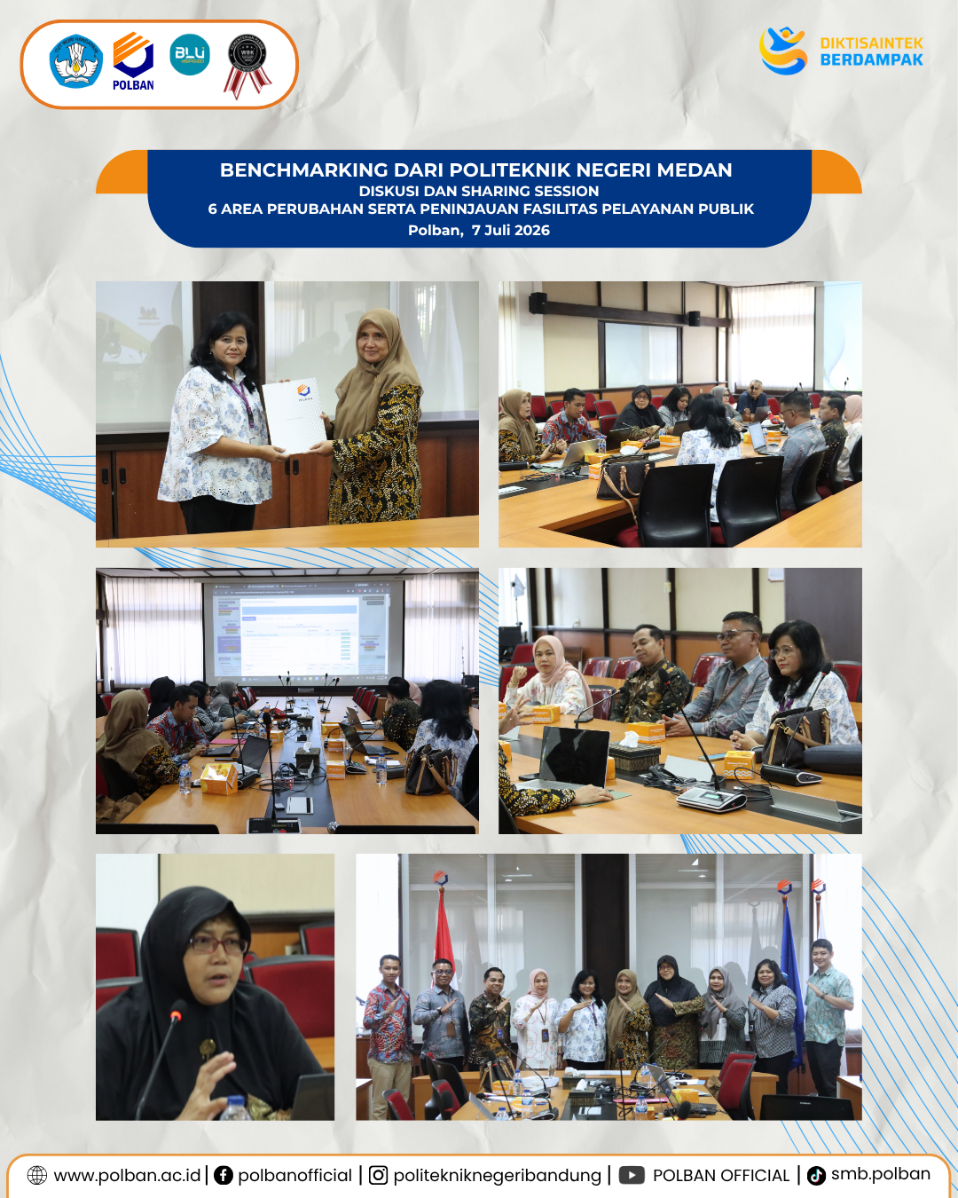 7 Juli Benchmarking Politeknik Negeri Medan ke Polban