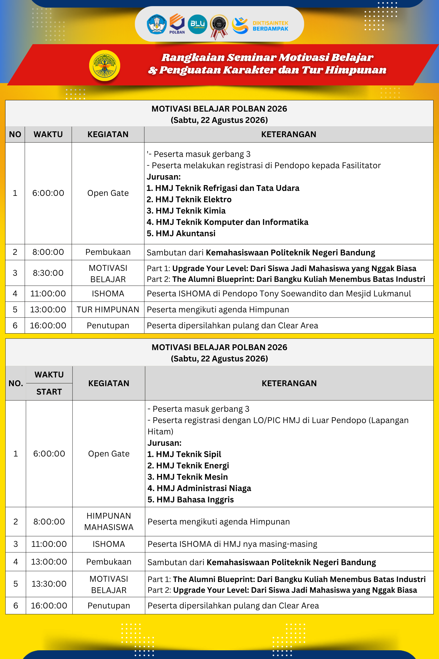 Rangkaian Seminar Motivasi Belajar 2026