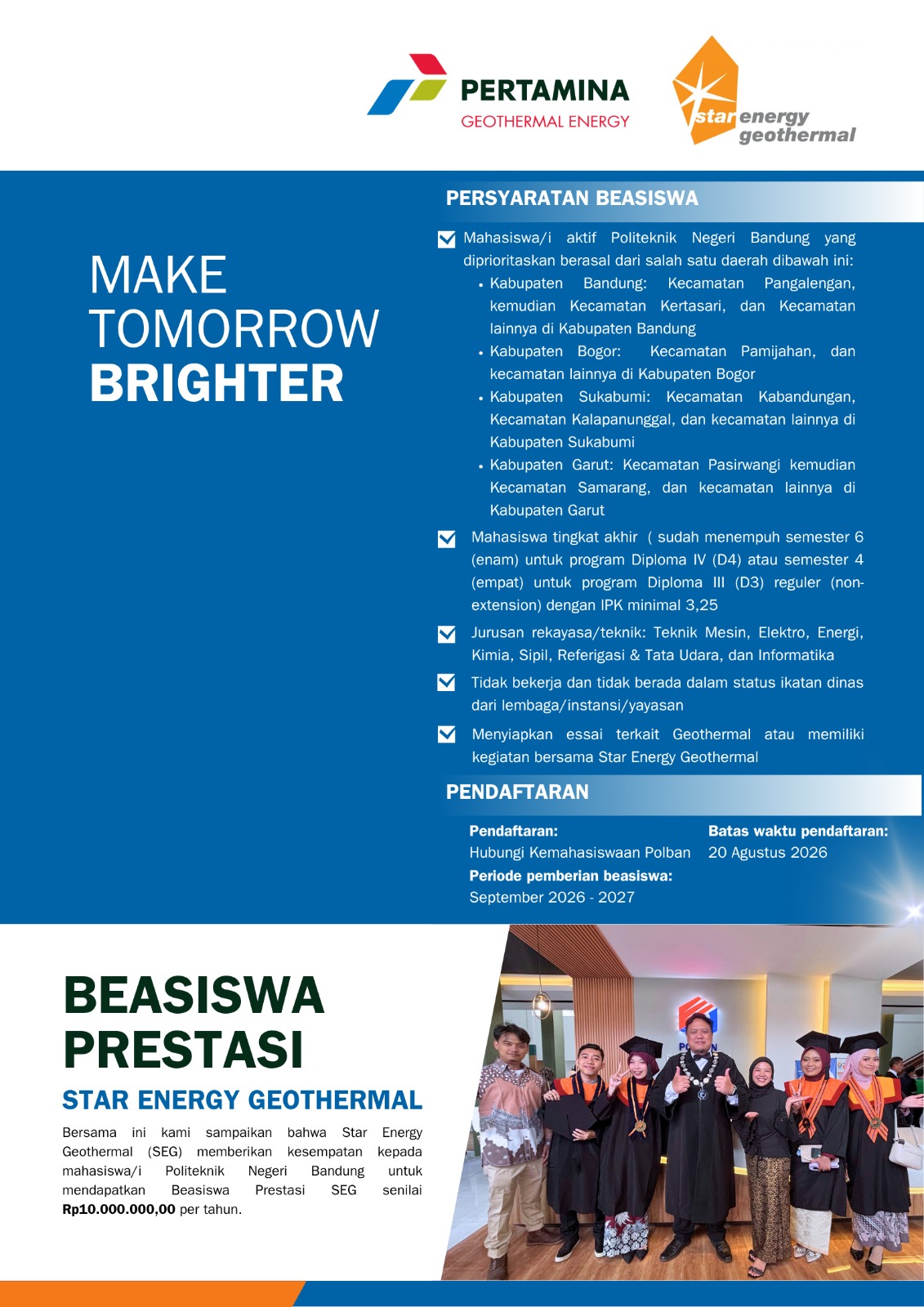beasiswa star energy 2026 polban