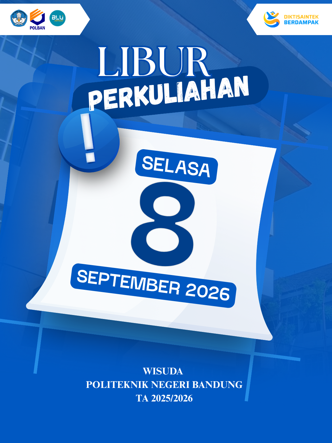 libur perkuliahan 8 september 2026