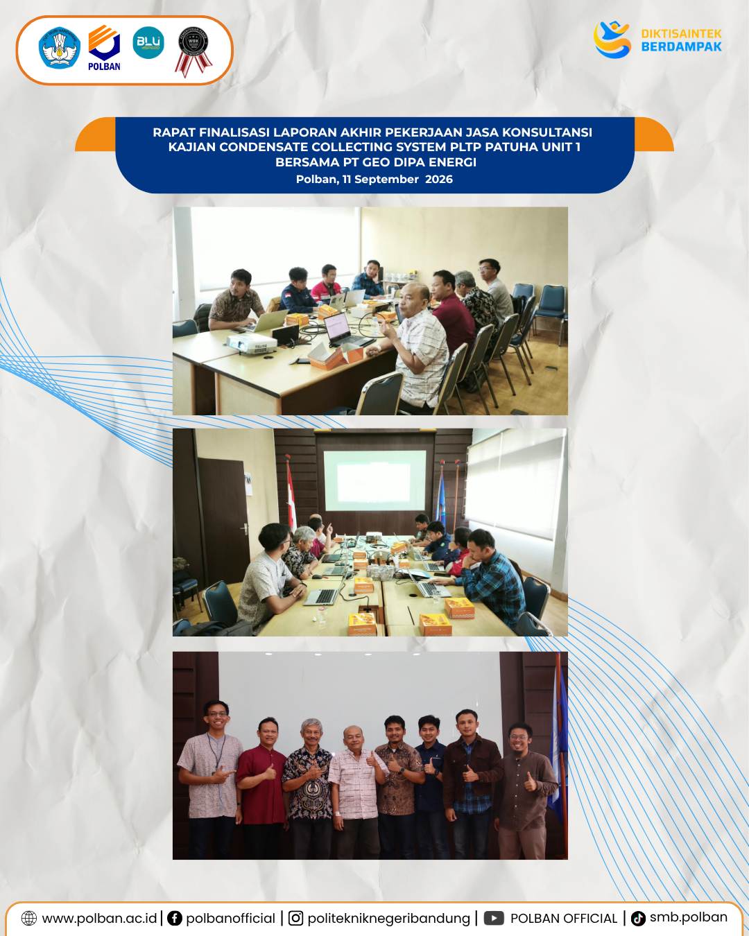 11 Sept Rapat Finalisasi PLTP Patuha Geo Dipa