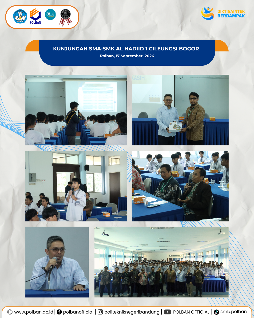 17 Sept Kunjungan SMA SMK Al Hadiid