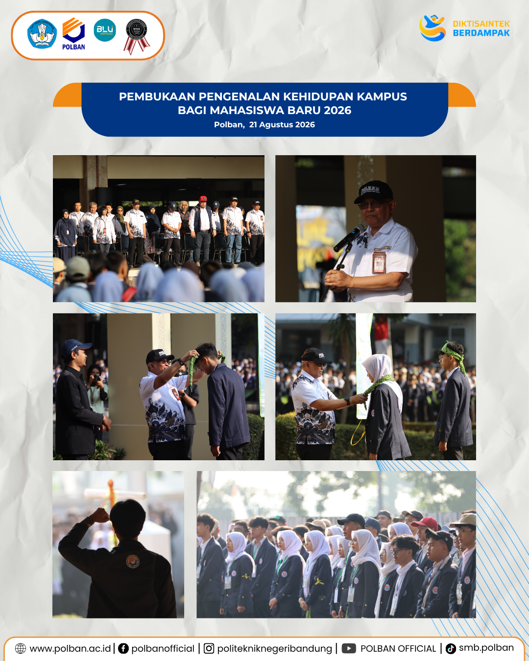 21 Agustus Pembukaan PKKMB