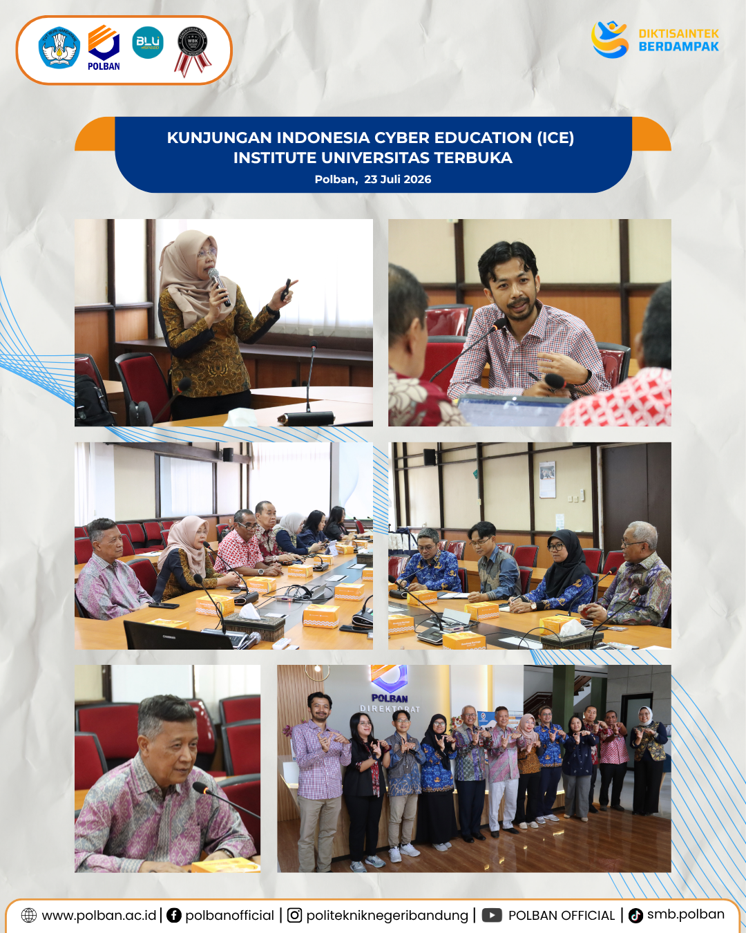 23 Juli 2026 Kunjungan ICE institute Universitas Terbuka