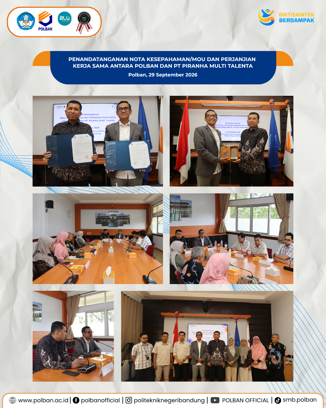 29 Sept MOU dengan PT Piranha