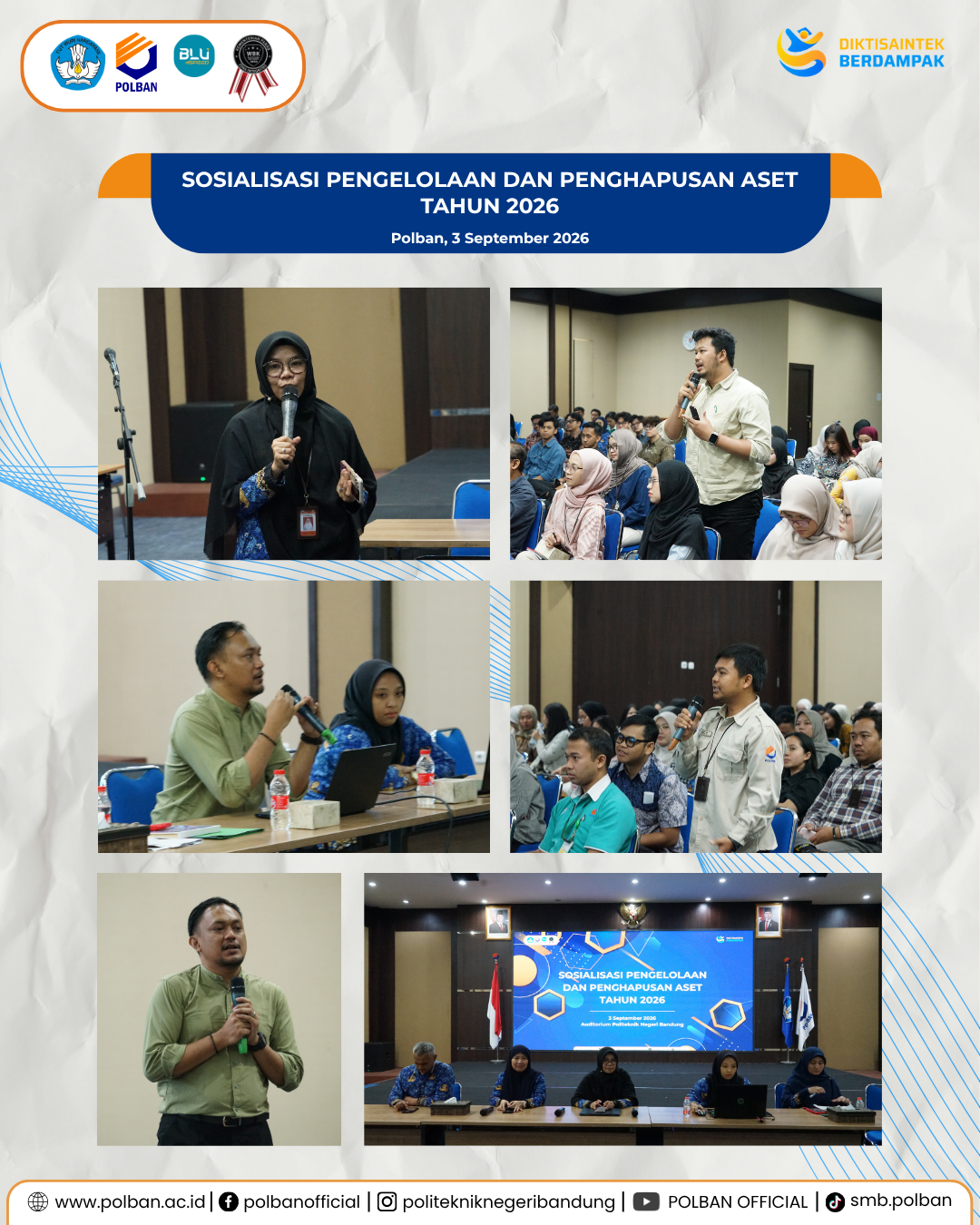 3 September 2026 Sosialisasi Pengelolaan dan Penghapusan Aset Tahun 2026